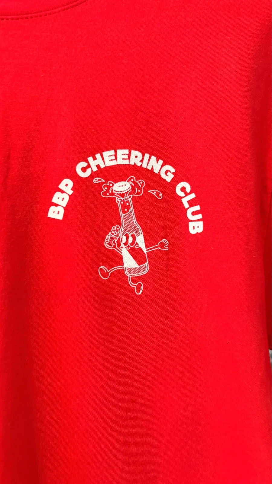 T-shirt 100% coton BBP Brussels Beer Project belgian beer rouge blanc S neuf new graphique imprimé – photo 3